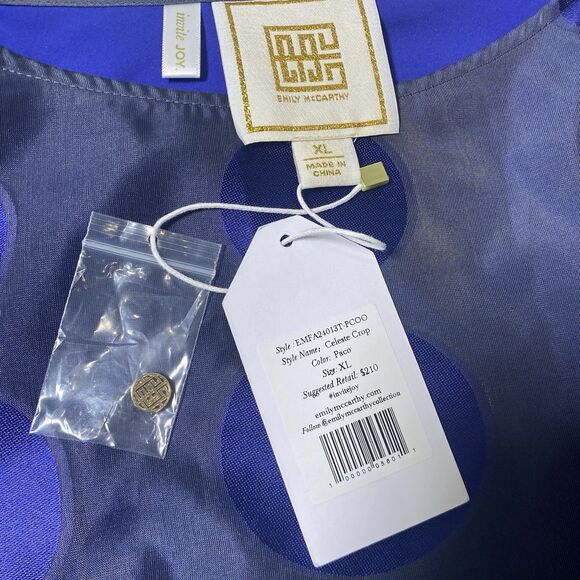 New Emily McCarthy Blue Celeste Crop Top XL Skirt XXL In Paco Two Piece Skirt - Picture 8 of 16